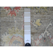 Load image into Gallery viewer, 2&#39;x3&#39;2&quot; Cedar Brown, Afghan Angora Oushak With Leaf Design, Hand Knotted, Vegetable Dyes, 100% Wool, Mat, Oriental Rug FWR121926