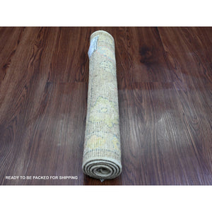 2'x3'2" Cedar Brown, Afghan Angora Oushak With Leaf Design, Hand Knotted, Vegetable Dyes, 100% Wool, Mat, Oriental Rug FWR121926