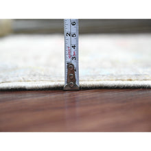 Load image into Gallery viewer, 2&#39;x3&#39;2&quot; Cedar Brown, Afghan Angora Oushak With Leaf Design, Hand Knotted, Vegetable Dyes, 100% Wool, Mat, Oriental Rug FWR121926