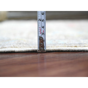 2'x3'2" Cedar Brown, Afghan Angora Oushak With Leaf Design, Hand Knotted, Vegetable Dyes, 100% Wool, Mat, Oriental Rug FWR121926