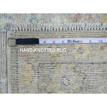 Load image into Gallery viewer, 2&#39;x3&#39;2&quot; Cedar Brown, Afghan Angora Oushak With Leaf Design, Hand Knotted, Vegetable Dyes, 100% Wool, Mat, Oriental Rug FWR121926