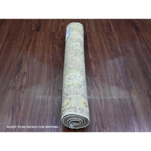 Load image into Gallery viewer, 2&#39;x3&#39;2&quot; Sonic Gray, Hand Knotted, Afghan Angora Oushak With Leaf Pattern, Veggie Dyes, 100% Wool, Mat, Oriental Rug FWR121956