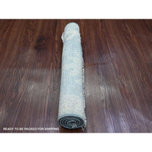 Load image into Gallery viewer, 2&#39;x3&#39; Dim Gray, 100% Wool, Afghan Angora Oushak With Large Leaf Pattern, Hand Knotted, Natural Dyes, Mat, Oriental Rug FWR121962