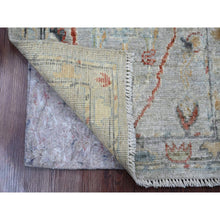 Load image into Gallery viewer, 2&#39;1&quot;x3&#39; Misty Gray, All Over Design, Afghan Angora Oushak, Hand Knotted, Vegetable Dyes, 100% Wool, Mat, Oriental Rug FWR121980