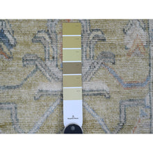 Load image into Gallery viewer, 2&#39;x3&#39;2&quot; Olive Green, Hand Knotted, Afghan Angora Oushak With All Over Design, Vegetable Dyes, 100% Wool, Mat, Oriental Rug FWR121992
