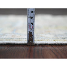 Load image into Gallery viewer, 2&#39;x3&#39;2&quot; Olive Green, Hand Knotted, Afghan Angora Oushak With All Over Design, Vegetable Dyes, 100% Wool, Mat, Oriental Rug FWR121992