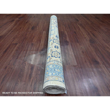 Load image into Gallery viewer, 5&#39;10&quot;x8&#39;8&quot; Pearl White, 14th Century Mamluk Dynasty Pattern With Star Medallion Design, Hand Knotted, Vibrant And Soft Wool, Natural Dyes, Oriental Rug FWR122010
