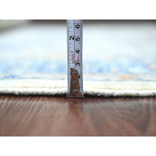 Load image into Gallery viewer, 5&#39;10&quot;x8&#39;8&quot; Pearl White, 14th Century Mamluk Dynasty Pattern With Star Medallion Design, Hand Knotted, Vibrant And Soft Wool, Natural Dyes, Oriental Rug FWR122010
