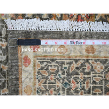 Load image into Gallery viewer, 6&#39;1&quot;x9&#39; Cedar Brown, 14th Century Mamluk Dynasty Pattern With Star Medallion Design, Hand Knotted, High Mountain Wool, Abrash, Veggie Dyes, Oriental Rug FWR122016