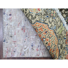 Load image into Gallery viewer, 7&#39;8&quot;x7&#39;8&quot; Mocha Brown, 14th Century Mamluk Dynasty Pattern With Star Medallion Design, Hand Knotted, Soft Pile, High Mountain Wool, Vegetable Dyes, Round, Oriental Rug FWR122022