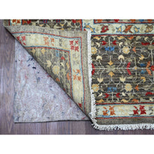 Load image into Gallery viewer, 8&#39;x9&#39;8&quot; Nevada Gray, Hand Knotted, 14th Century Mamluk Dynasty Pattern With Large Medallion Design, Soft Wool, Natural Dyes, Oriental Rug FWR122028