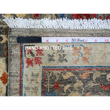 Load image into Gallery viewer, 8&#39;x9&#39;8&quot; Nevada Gray, Hand Knotted, 14th Century Mamluk Dynasty Pattern with Large Medallion Design, Soft Wool, Natural Dyes, Oriental Rug FWR122028