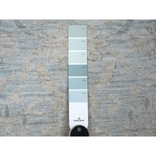 Load image into Gallery viewer, 6&#39;3&quot;x6&#39;3&quot; Beau Blue, Peshawar With Ziegler Mahal Design, High Mountain Wool, Washed Out, Denser Weave, Hand Knotted, Round, Oriental Rug FWR122046