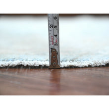 Load image into Gallery viewer, 6&#39;3&quot;x6&#39;3&quot; Beau Blue, Peshawar With Ziegler Mahal Design, High Mountain Wool, Washed Out, Denser Weave, Hand Knotted, Round, Oriental Rug FWR122046