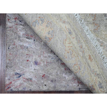Load image into Gallery viewer, 6&#39;x6&#39; Powder Blue, All Over Ziegler Mahal Design, Washed Out with Balanced Color Shades, Hand Knotted, Pure Wool, Round, Oriental Rug FWR122052