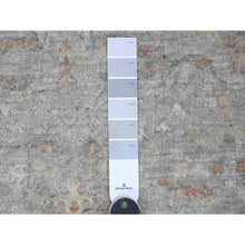 Load image into Gallery viewer, 6&#39;x6&#39; Powder Blue, All Over Ziegler Mahal Design, Washed Out With Balanced Color Shades, Hand Knotted, Pure Wool, Round, Oriental Rug FWR122052