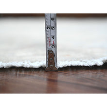 Load image into Gallery viewer, 6&#39;x6&#39; Powder Blue, All Over Ziegler Mahal Design, Washed Out With Balanced Color Shades, Hand Knotted, Pure Wool, Round, Oriental Rug FWR122052