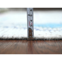 Load image into Gallery viewer, 5&#39;5&quot;x8&#39;6&quot; Daisy White, Moroccan Weave With Colorful Tribal And Geometric Design, Tone On Tone, Hand Knotted, Soft Wool, Textured Pile, Oriental Rug FWR122070