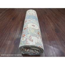 Load image into Gallery viewer, 8&#39;x9&#39;8&quot; Cloud Gray, Ziegler Mahal Revival with All Over Pattern, Hand Knotted, High Mountain Wool, Vegetable Dyes, Oriental Rug FWR122088