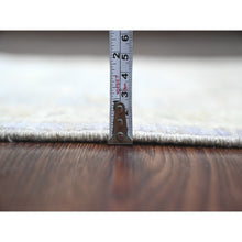 Load image into Gallery viewer, 2&#39;7&quot;x11&#39;8&quot; Cloud Gray, Peshawar with Ziegler Mahal Design, Vegetable Dyes, High Mountain Wool, Hand Knotted, Runner, Oriental Rug FWR122106