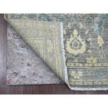 Load image into Gallery viewer, 2&#39;9&quot;x5&#39;6&quot; Spanish Gray, Peshawar with Ziegler Mahal All Over Design, Vegetable Dyes, High Mountain Wool, Hand Knotted, Short Runner, Oriental Rug FWR122112