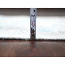 Load image into Gallery viewer, 2&#39;9&quot;x16&#39; Pearl White, Afghan Angora Oushak With All Over Leaf Design, Hand Knotted, Vegetable Dyes, 100% Wool, Xl Runner, Oriental Rug FWR122136