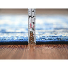 Load image into Gallery viewer, 2&#39;9&quot;x19&#39;8&quot; Imperial Blue, Hand Knotted, Afghan Angora Oushak With All Over Leaf Design, Vegetable Dyes, 100% Wool, Xl Runner, Oriental Rug FWR122154