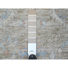 Load image into Gallery viewer, 3&#39;x5&#39; Khaki Brown, Afghan Angora Oushak With Leaf Design, Vegetable Dyes, 100% Wool, Hand Knotted, Oriental Rug FWR122160