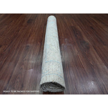 Load image into Gallery viewer, 3&#39;x5&#39; Khaki Brown, Afghan Angora Oushak With Leaf Design, Vegetable Dyes, 100% Wool, Hand Knotted, Oriental Rug FWR122160