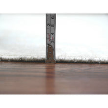 Load image into Gallery viewer, 9&#39;10&quot;x13&#39;6&quot; Pearl White, Washed Out Peshawar With All Over Leaf Design, 100% Wool, Hand Knotted, Veggie Dyes, Oriental Rug FWR122178