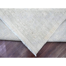 Load image into Gallery viewer, 12&#39;x15&#39;1&quot; Chiffon White, Stone Washed Peshawar with All Over Pattern, Natural Dyes, 100% Wool, Hand Knotted, Oversized, Oriental Rug FWR122190