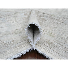 Load image into Gallery viewer, 8&#39;8&quot;x11&#39;5&quot; Pearl White, Hand Knotted, Washed Out Peshawar with All Over Vines and Leaf Pattern, Vegetable Dyes, 100% Wool, Oriental Rug FWR122262