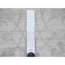 Load image into Gallery viewer, 8&#39;8&quot;x11&#39;5&quot; Pearl White, Hand Knotted, Washed Out Peshawar with All Over Vines and Leaf Pattern, Vegetable Dyes, 100% Wool, Oriental Rug FWR122262