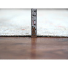 Load image into Gallery viewer, 9&#39;x11&#39;7&quot; Misty Gray, Peshawar with Sickle Leaf Design, High Mountain Wool, Hand Knotted, Natural Dyes, Densely Woven, Oriental Rug FWR122274