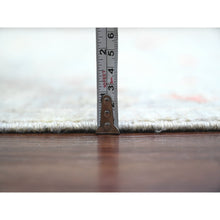 Load image into Gallery viewer, 7&#39;10&quot;x10&#39; Cloud Gray, Peshawar with Sickle Leaf Design, Hand Knotted, High Mountain Wool, Vegetable Dyes, Densely Woven, Oriental Rug FWR122280