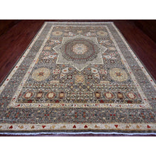 Load image into Gallery viewer, 9&#39;9&quot;x13&#39;8&quot; Mocha Brown, 14th Century Mamluk Dynasty Pattern with Star Medallion Design, High Mountain Wool, Hand Knotted, Vegetable Dyes, Oriental Rug FWR122286
