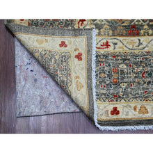 Load image into Gallery viewer, 9&#39;9&quot;x13&#39;8&quot; Mocha Brown, 14th Century Mamluk Dynasty Pattern with Star Medallion Design, High Mountain Wool, Hand Knotted, Vegetable Dyes, Oriental Rug FWR122286