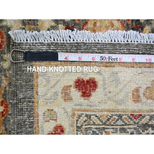 Load image into Gallery viewer, 9&#39;9&quot;x13&#39;8&quot; Mocha Brown, 14th Century Mamluk Dynasty Pattern with Star Medallion Design, High Mountain Wool, Hand Knotted, Vegetable Dyes, Oriental Rug FWR122286