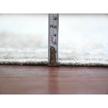 Load image into Gallery viewer, 8&#39;1&quot;x10&#39; Pastel Gray, 14th Century Mamluk Dynasty Pattern With Geometric Medallion Design, High Mountain Wool, Hand Knotted, Natural Dyes, Oriental Rug FWR122292