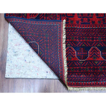 Load image into Gallery viewer, 10&#39;x13&#39;6&quot; Deep And Saturated Red, Afghan Khamyab With Repetitive Star Design, 100% Wool, Soft Pile, Hand Knotted, Oriental Rug FWR122340