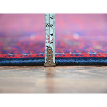 Load image into Gallery viewer, 10&#39;x13&#39;6&quot; Deep And Saturated Red, Afghan Khamyab With Repetitive Star Design, 100% Wool, Soft Pile, Hand Knotted, Oriental Rug FWR122340