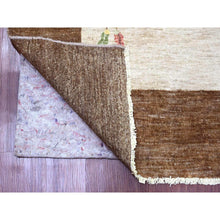 Load image into Gallery viewer, 7&#39;10&quot;x10&#39;1&quot; Alabaster White, Chinese Art Deco Inspired Peshawar, Hand Knotted, Vegetable Dyes, 100% Wool, Oriental Rug FWR122370