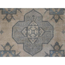 Load image into Gallery viewer, 8&#39;x9&#39;10&quot; Coffee Brown, Overdyed Kazak With Geometric Leaf Pattern, 100% Wool, Hand Knotted, Oriental Rug FWR122400