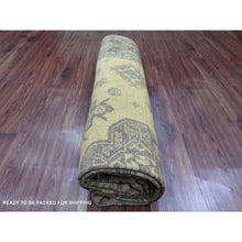 Load image into Gallery viewer, 8&#39;x9&#39;10&quot; Coffee Brown, Overdyed Kazak With Geometric Leaf Pattern, 100% Wool, Hand Knotted, Oriental Rug FWR122400