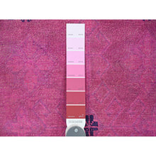 Load image into Gallery viewer, 8&#39;x9&#39;7&quot; Hot Pink, Overdyed Kazak With Geometric Design, Hand Knotted, 100% Wool, Oriental Rug FWR122406