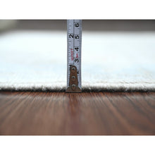 Load image into Gallery viewer, 3&#39;x17&#39;2&quot; Pearl White, Hand Knotted, Afghan Angora Oushak With All Over Leaf Design, Natural Dyes, 100% Wool, Xl Runner, Oriental Rug FWR122454