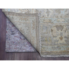 Load image into Gallery viewer, 5&#39;x19&#39;9&quot; Dark Vanilla Brown, Afghan Angora Oushak With All Over Vines Design, Hand Knotted, Veggie Dyes, 100% Wool, Long And Wide Runner, Oriental Rug FWR122460