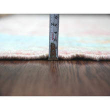 Load image into Gallery viewer, 6&#39;x8&#39;10&quot; Rouge Pink, Afghan Angora Oushak With All Over Leaf Design, Hand Knotted, Natural Dyes, 100% Wool, Oriental Rug FWR122466