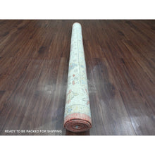 Load image into Gallery viewer, 5&#39;x6&#39;10&quot; Prismatic Red, Hand Knotted, Afghan Angora Oushak with Cypress and Willow Tree Design, Vegetable Dyes, 100% Wool, Oriental Rug FWR122478