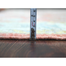 Load image into Gallery viewer, 5&#39;x6&#39;10&quot; Prismatic Red, Hand Knotted, Afghan Angora Oushak With Cypress And Willow Tree Design, Vegetable Dyes, 100% Wool, Oriental Rug FWR122478